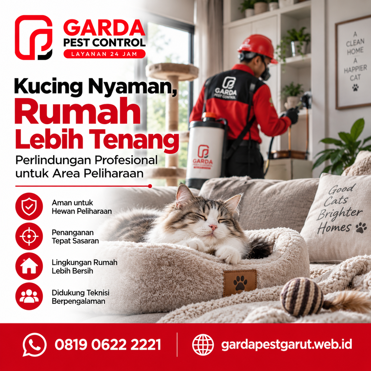 Jasa Pembasmi Kutu Kucing di Garut Cepat dan Terjamin