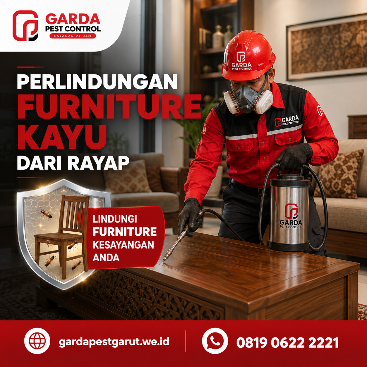 Jasa Anti Rayap Villa dan Rumah Kayu Garut
