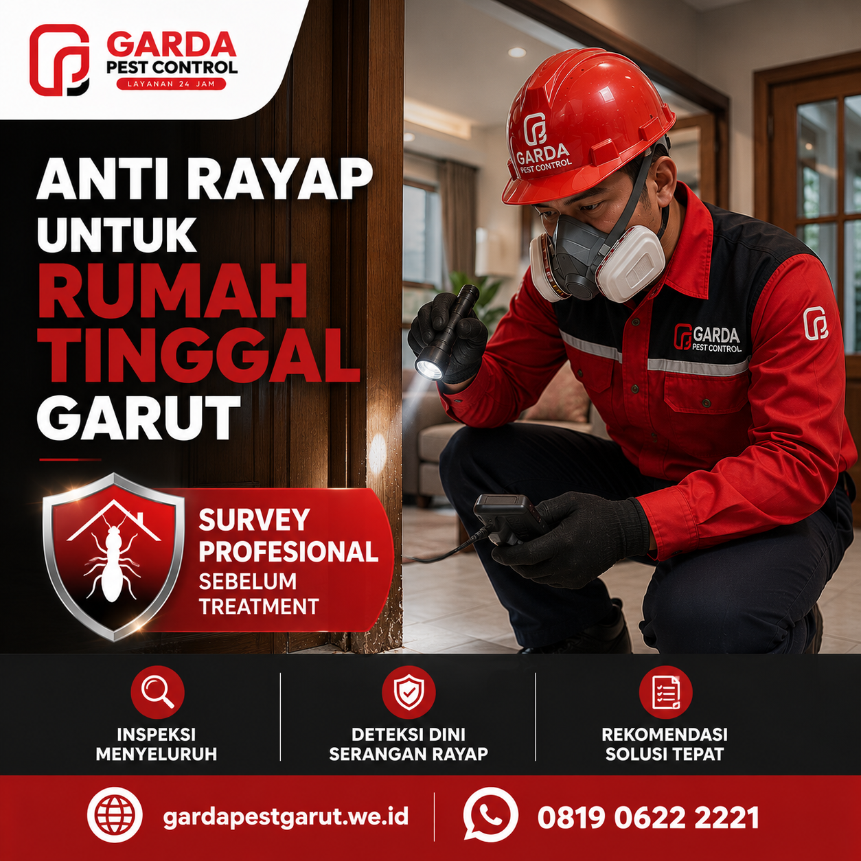 Jasa Anti Rayap di Kota Garut Bergaransi