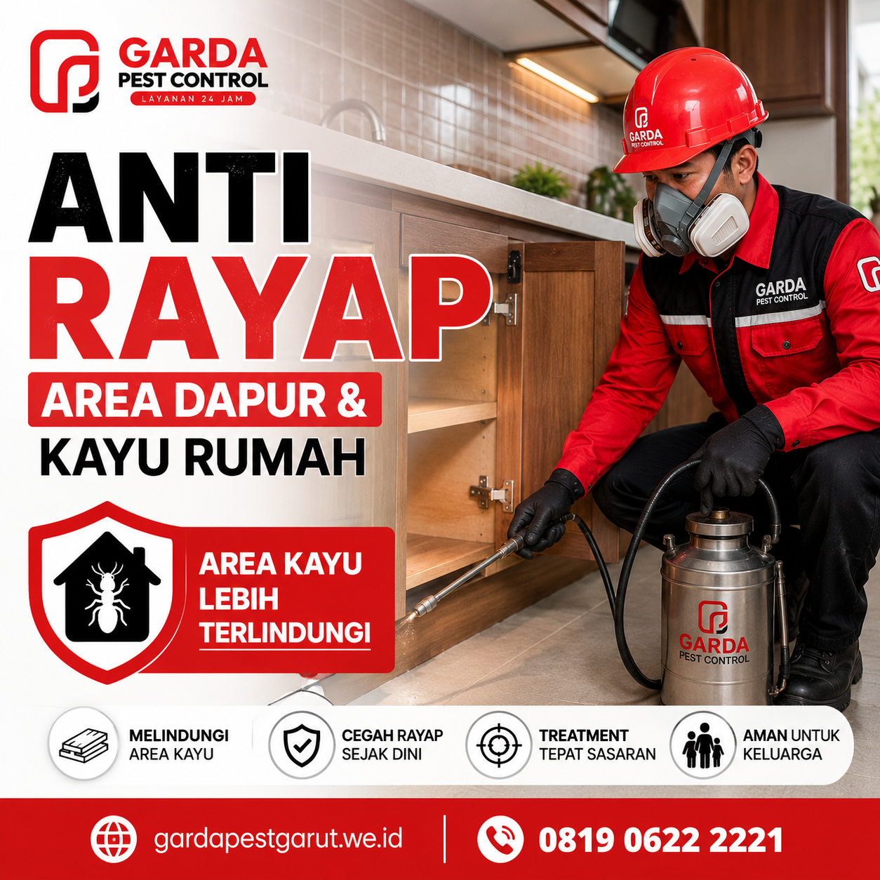 Biaya Anti Rayap Kitchen Set dan Plafon Kayu Garut Terbaru