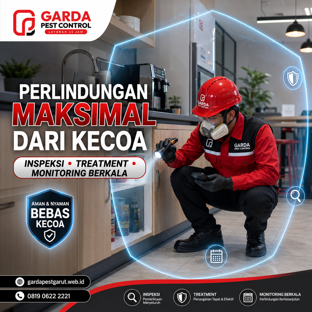 Jasa Pembasmi Kecoa di Mobil Garut Garansina 3 Bulan