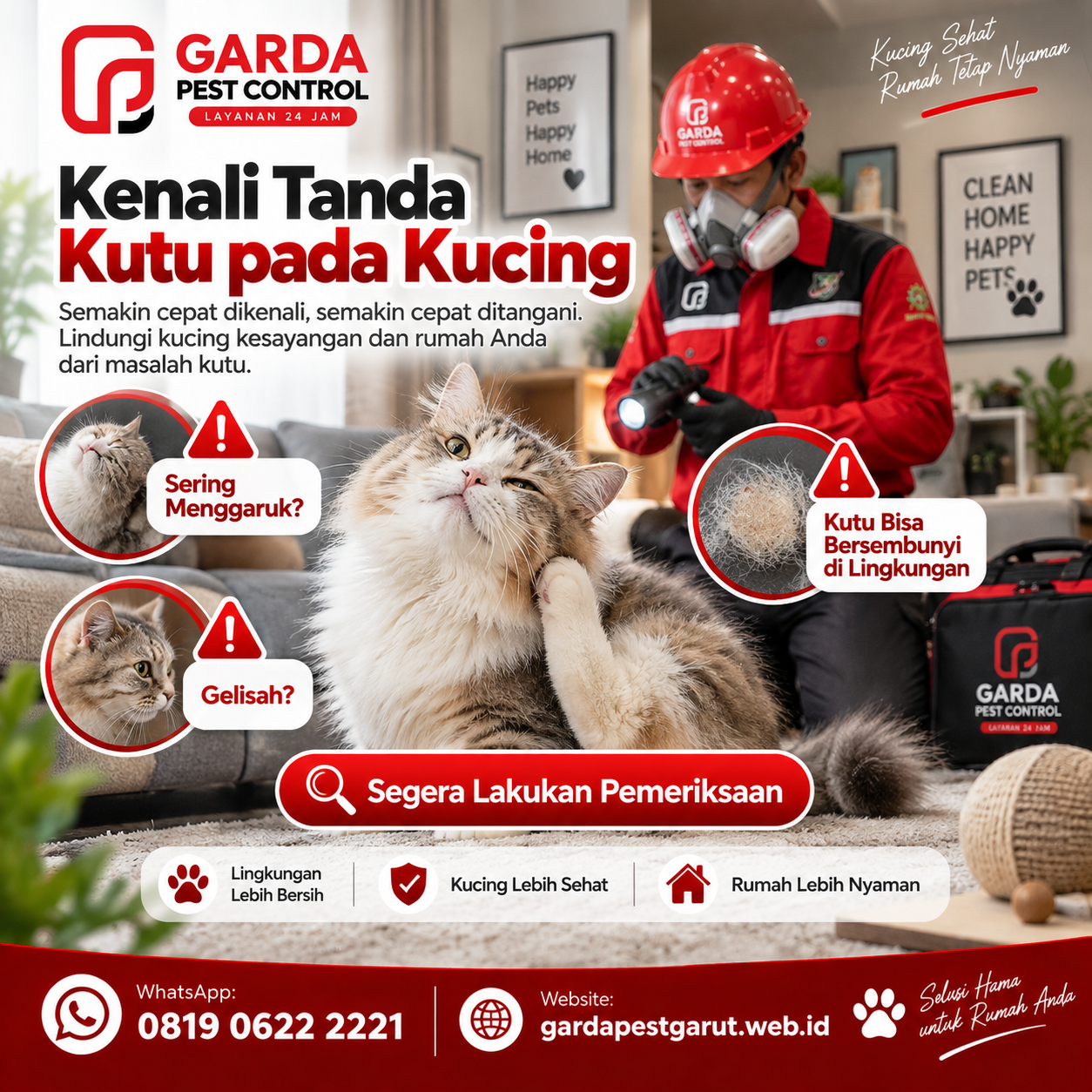 Jasa Basmi Kutu Kucing Panggilan Cepat Garut: Penanganan Instan Bebas Parasit